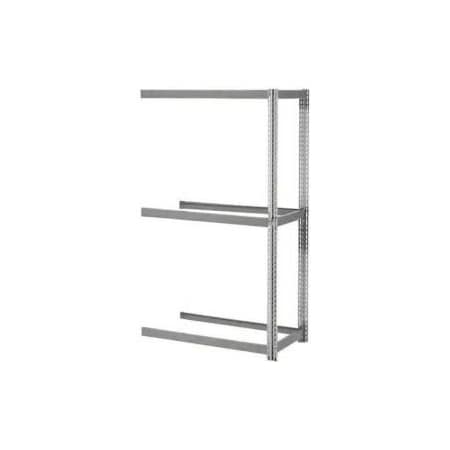 Expandable Add-On Rack 48Wx12Dx84H, 3 Levels No Deck 1500 Lb Per Level, Gray
